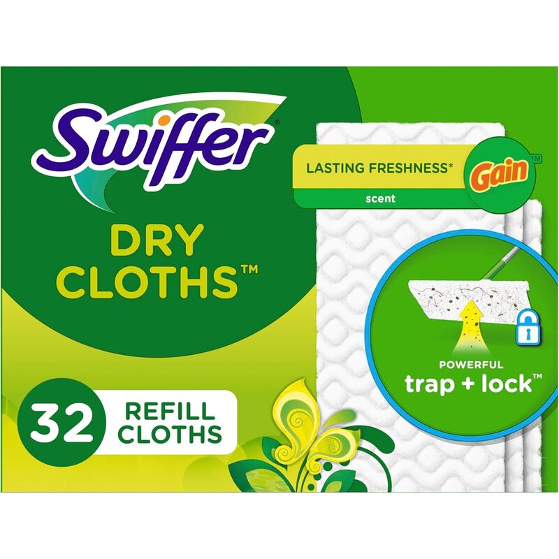 Swiffer Dry Cloth Refill 32ct-Gain Scent 4/cs