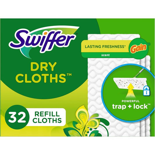 Swiffer Dry Cloth Refill 32ct-Gain Scent 4/cs