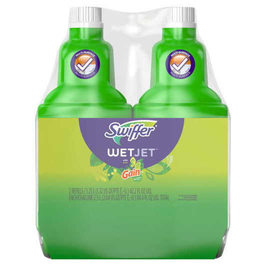 Swiffer Wet Jet Kit Multi Purpose Refill Pack (1.25L)-Gain 6/cs