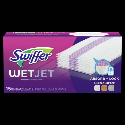 Swiffer Wet Jet Pad Refill 15ct; 4/cs