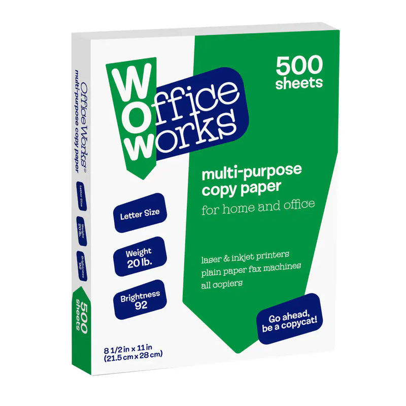 BWS Multi-Purpose Paper 500ct Sheets 10/cs