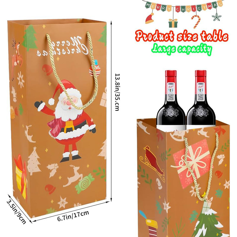 X'Mas Wine Gift bag-Large 144/cs