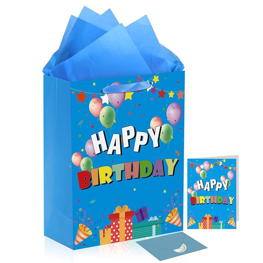Medium Happy Birthday Gift Bag 144/cs