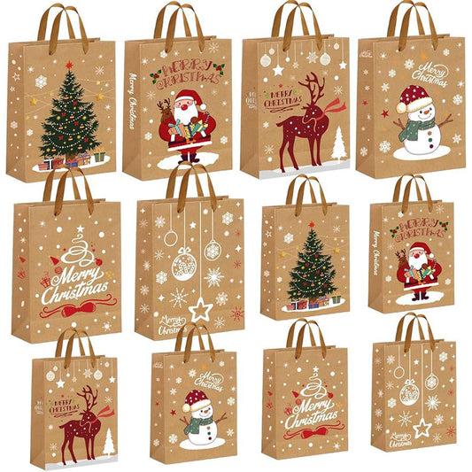 X'Mas Gift Bags-Small 12/CS