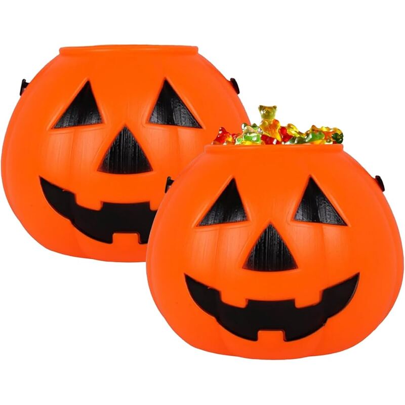 Halloween Pumpkin Pail 9"x7' 48/cs