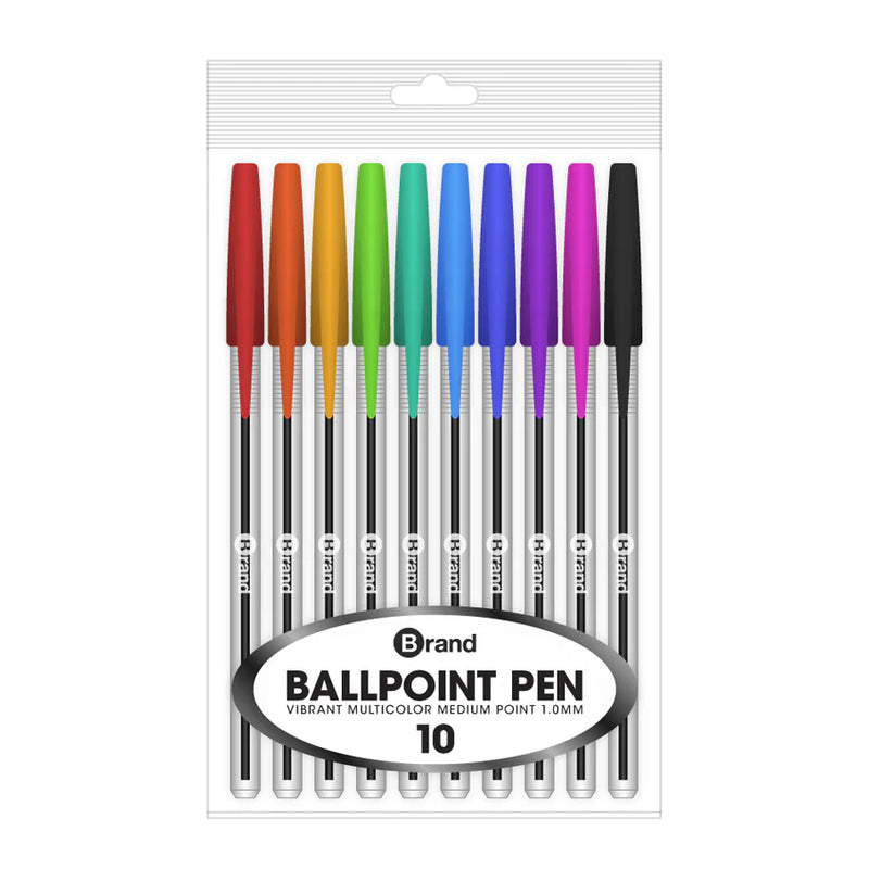 Simply 10ct Ball Point Pens -Black 36/cs