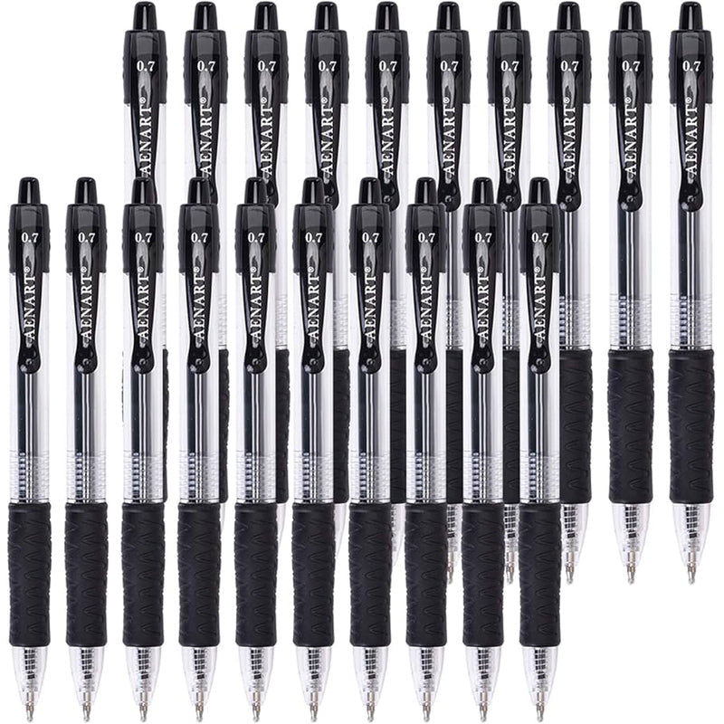 Simply Retractabel Gel Pens 4ct-Black 24/cs