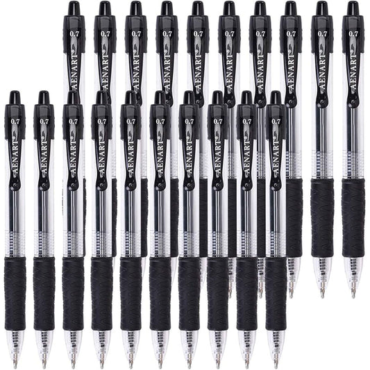 Simply Retractabel Gel Pens 4ct-Black 24/cs