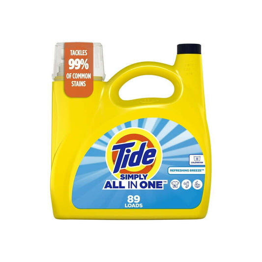 Tide Detergent 117oz Simply All In One -Refreshing Breeze 4/cs