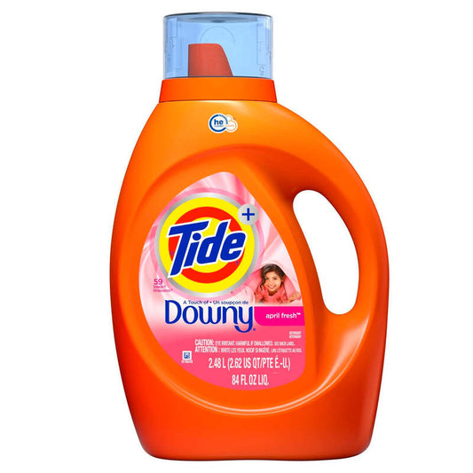 Tide Detergent 84oz He -Downy April Fresh 4/cs