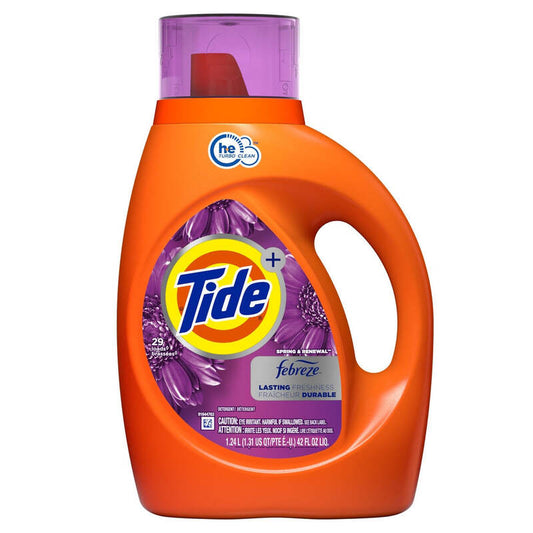 Tide Detergent 42oz Febreze-Spring& Renewal 6/cs