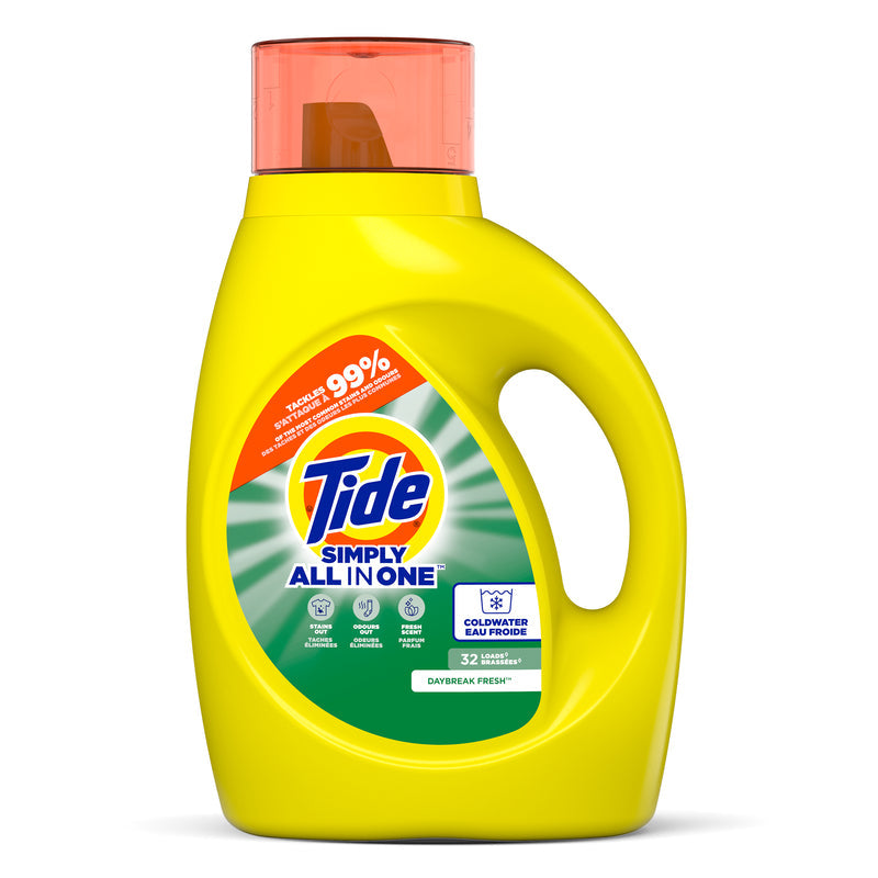 Tide Simply All In One 105oz -Daybreak Fresh 4/cs