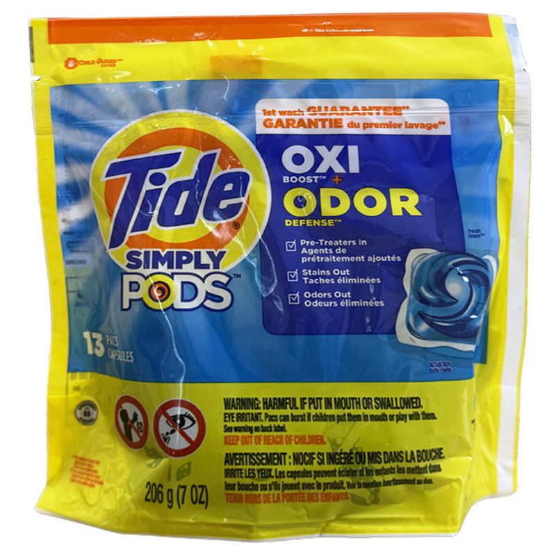 Tide Pods 13ct Simply Clean Oxi -Fresh 6/cs