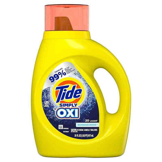 Tide Detergent 31oz-Simply Oxi -Refreshing Breeze 6/cs