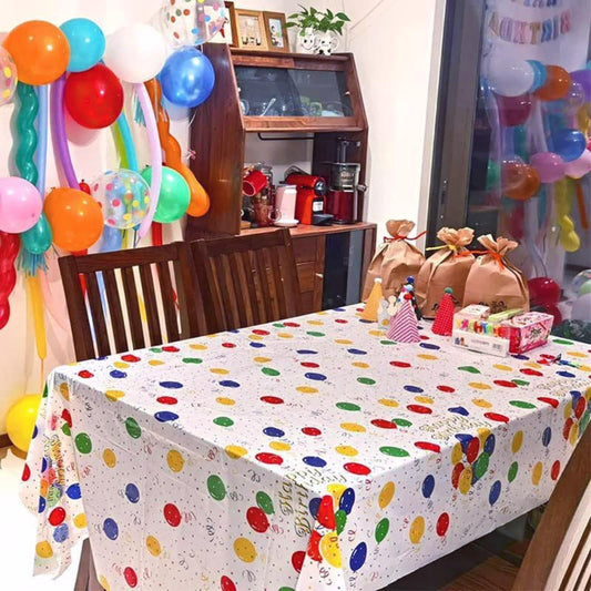 Birthday Design Table Cover 54'x108'; 48/cs