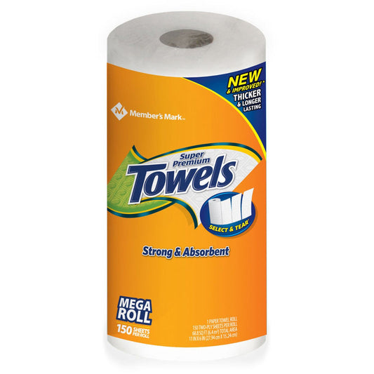 Super Premium 150-2-ply Paper Towel Select Size 15/BD