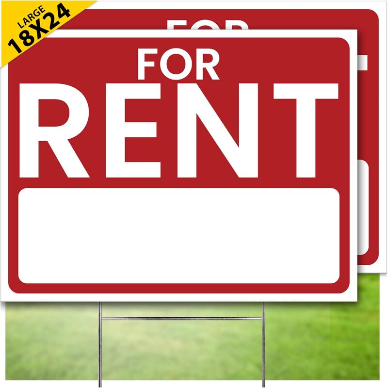 Sign 'For Rent' 24