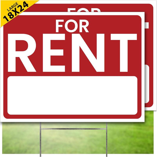 Sign 'For Rent' 24