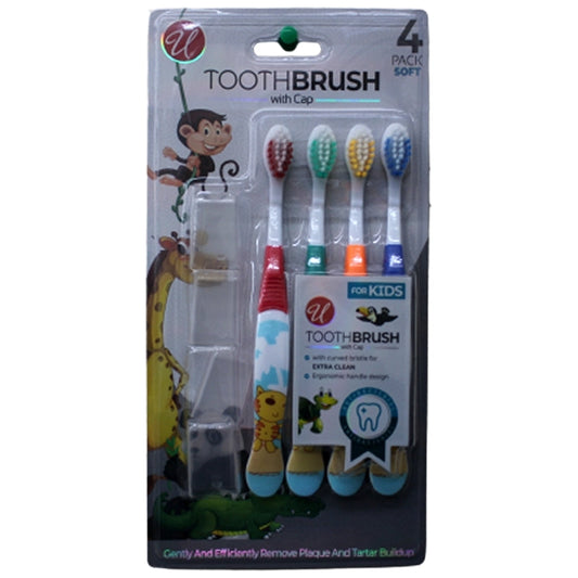 U' Toothbrush for Kids 4ct; 48/cs