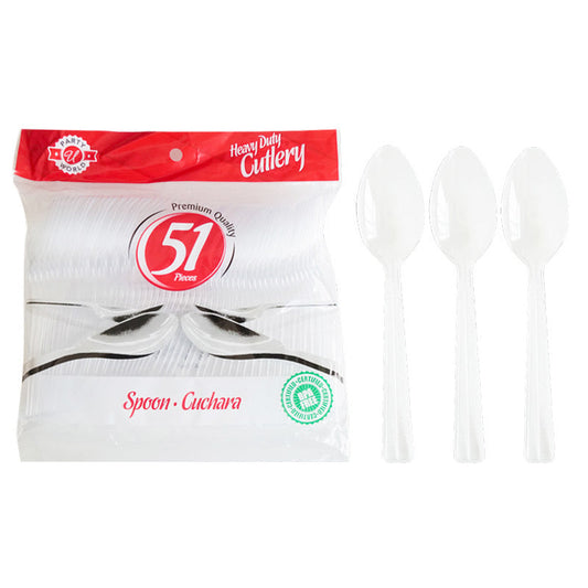 U' 51ct Clear Spoons 48/cs