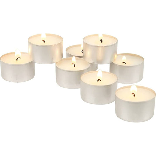 Wick Wax TEA LIGHT Candle 100ct-White 12/cs