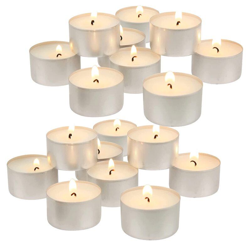 House Care Tea Lights Candle 10pk - Unscented White 12/cs