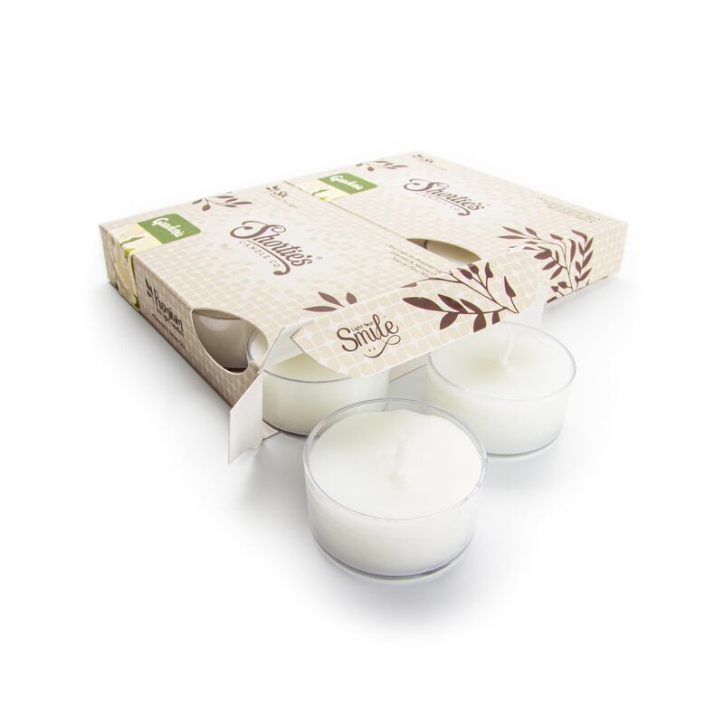 House Care Tea-Lights Candle 10pk - Gardenia White 12/cs