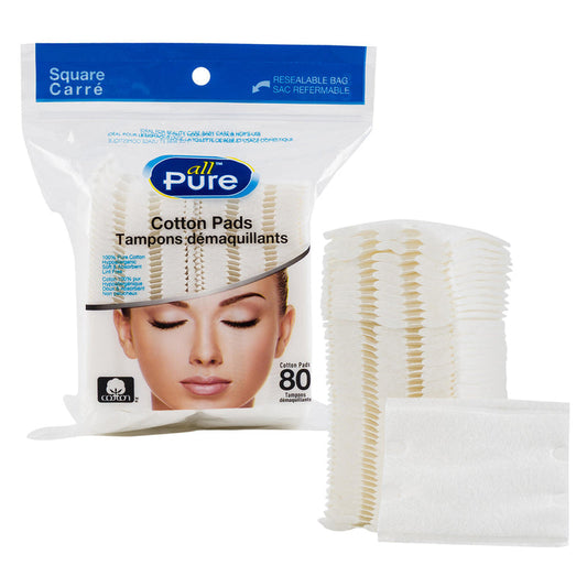 "U" Cotton Pad 80ct-Square 48/cs