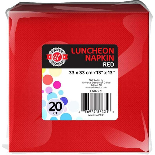 U' Lunch Napkin 20ct -Red 36/cs