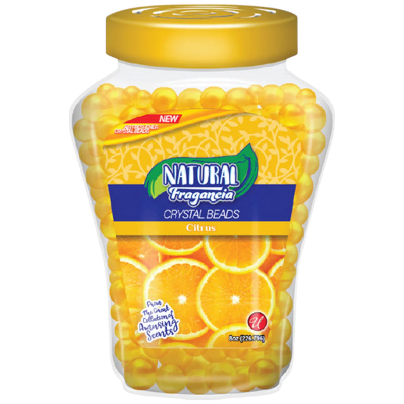 Natural Crystal Beads Air Freshener 8oz-Citrus 24/cs