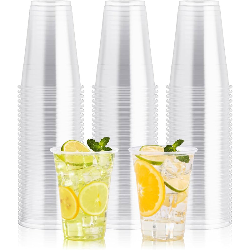 16oz Plastic Cups 16ct- Clear 48/cs