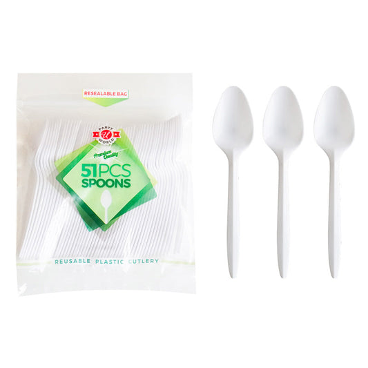 51ct PP Spoon Cutlery In Zipper Bag; 48/cs