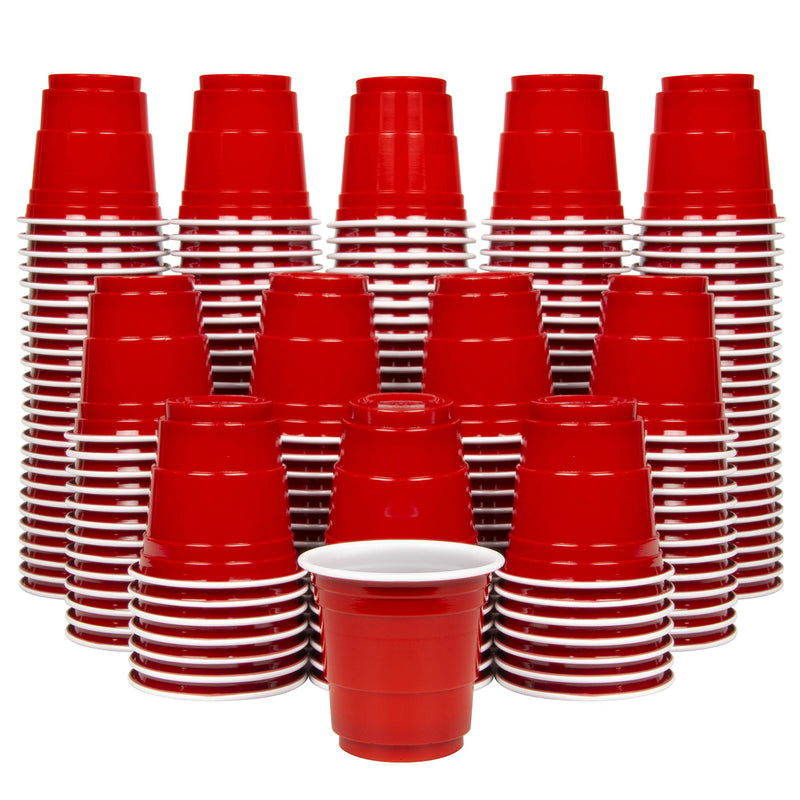 *U* 2oz Shot Glasses Cups 20ct-Red 48/cs