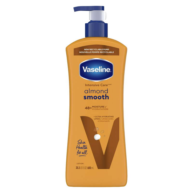 Vaseline Lotion/Pump 20.3oz-Almond Smooth 4/cs