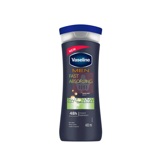 Vaseline Body Lotion 400ml For Men -Soothing W/Hemp Seed Oil 6/48/cs