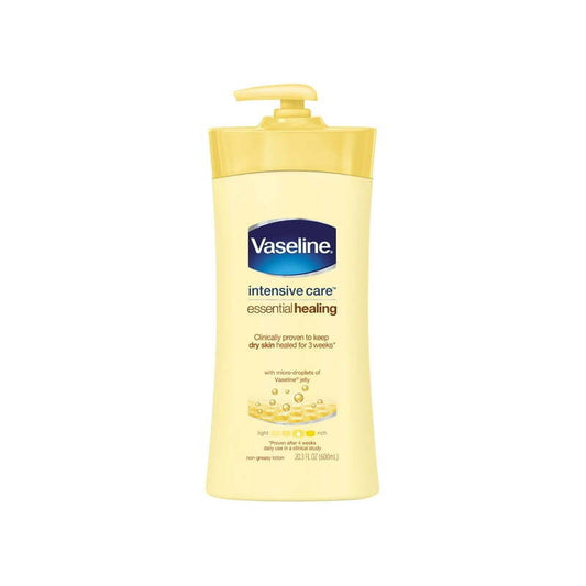 Vaseline Intensive Lotion 20.3oz (600ml)- Essential Healing 12/cs
