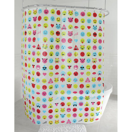 WEE'S Shower Liner W C-Hooks 70X72" Peva Printed-Asstd Prints 24/72/cs