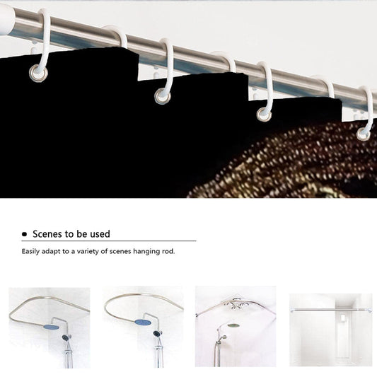 WEE's Shower Curtain With Hooks- Printed 24/48/CS