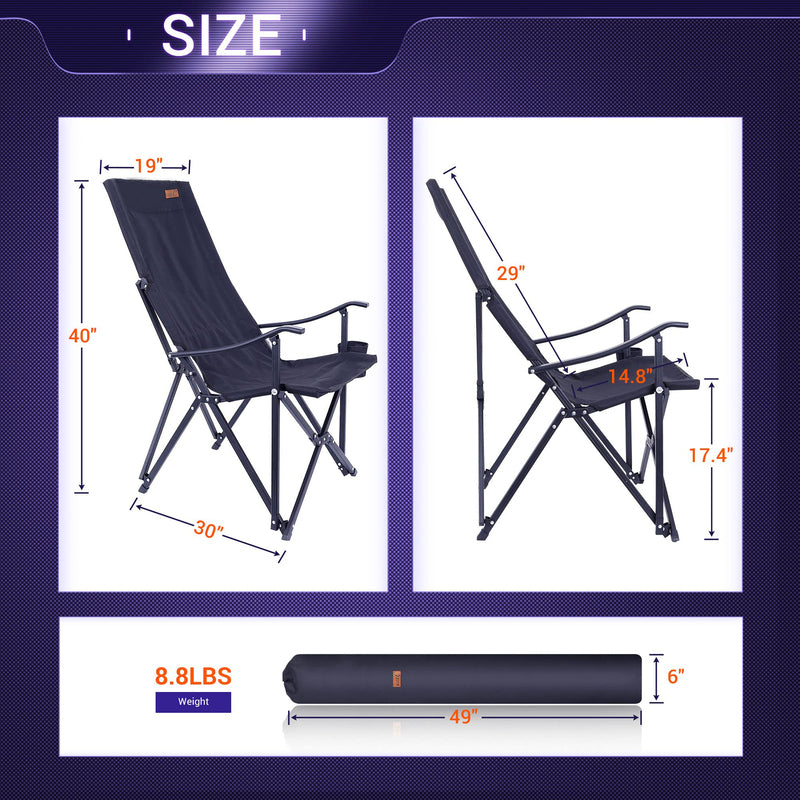 Camping Chair Large -Green 6/CS