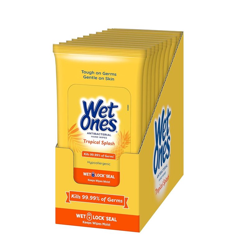 Wet Ones A/B Hand Wipes 20ct-Topical Splash 10/cs