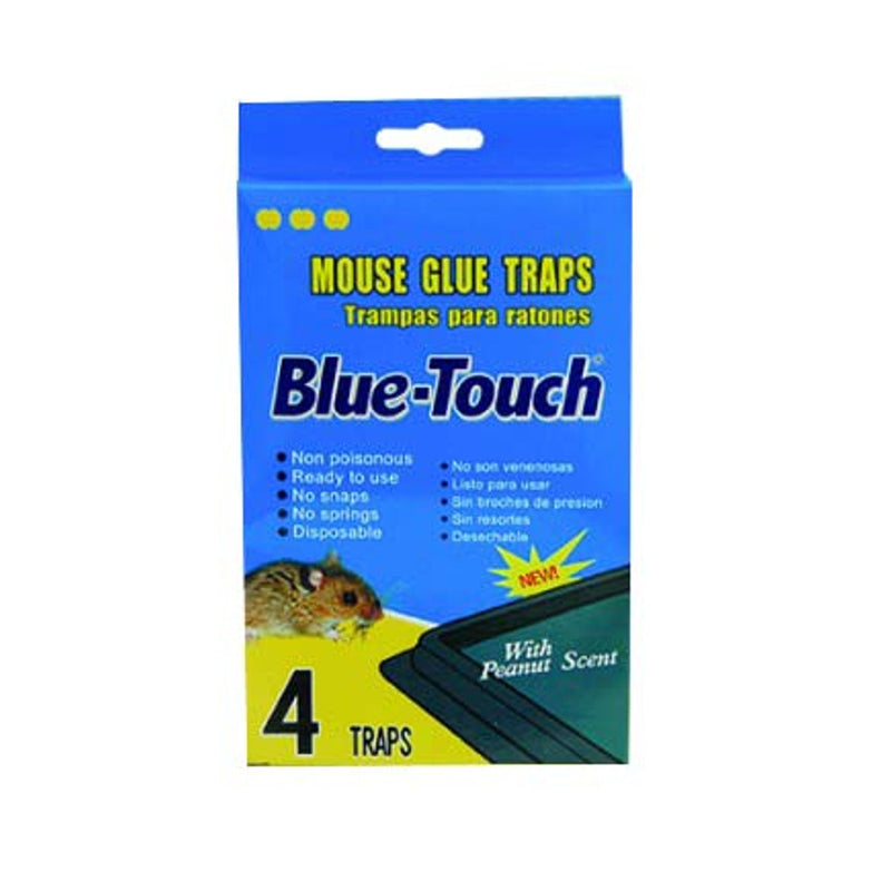 Blue Touch 4pc Super Adhesive Mouse Traps 48/cs