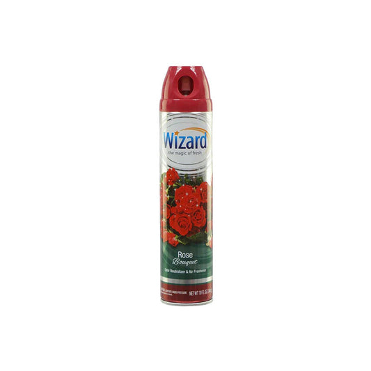 WIZARD Air Freshener Aerosol Spray 10oz-Rose Bouquet 12/cs