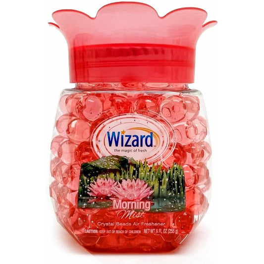 Wizard Crystal Beads Air Freshener 12oz-Morning Mist 12/cs