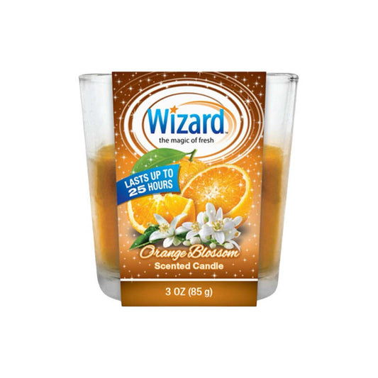 Wizard Scented Candle 3oz-Orange Blossom 12/cs