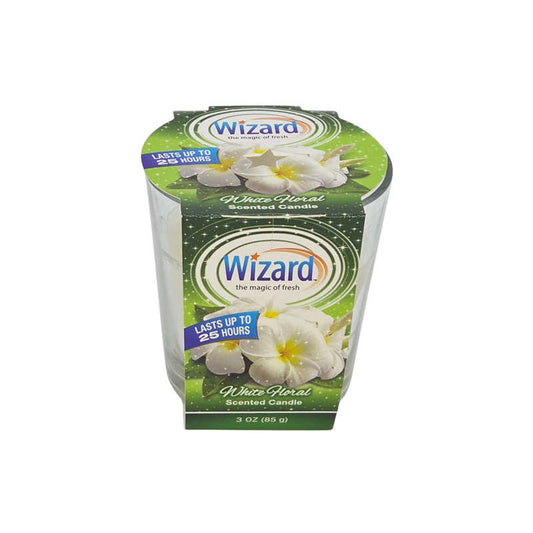 Wizard Scented Candle 3oz-White Floral 12/cs