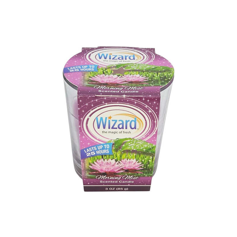 Wizard Scented Candle 3oz-Morning Mist 12/cs