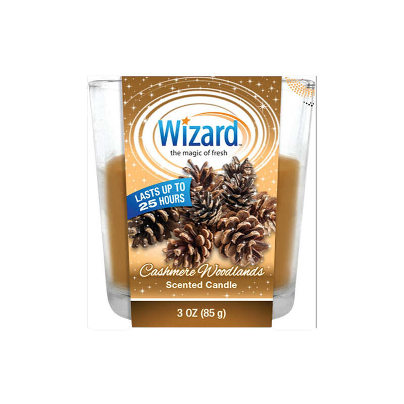 Wizard Scented Candle 3oz-Cashmeew Woodlands 12/cs