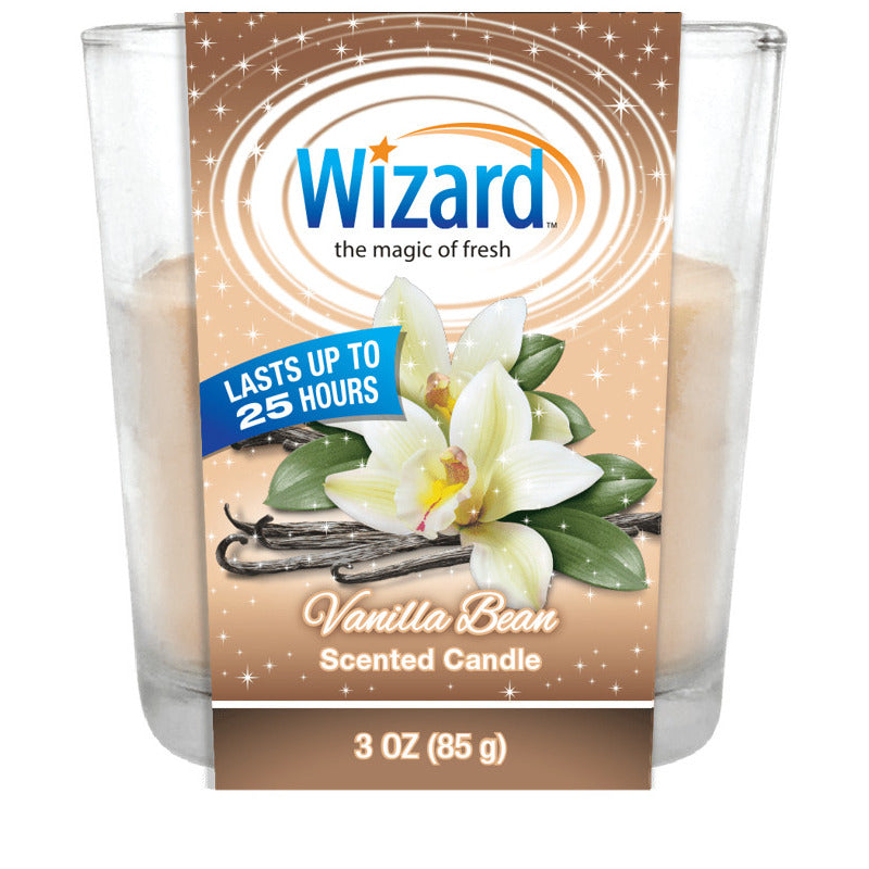 Wizard Scented Candle 3oz- Vanilla Bean 12/cs