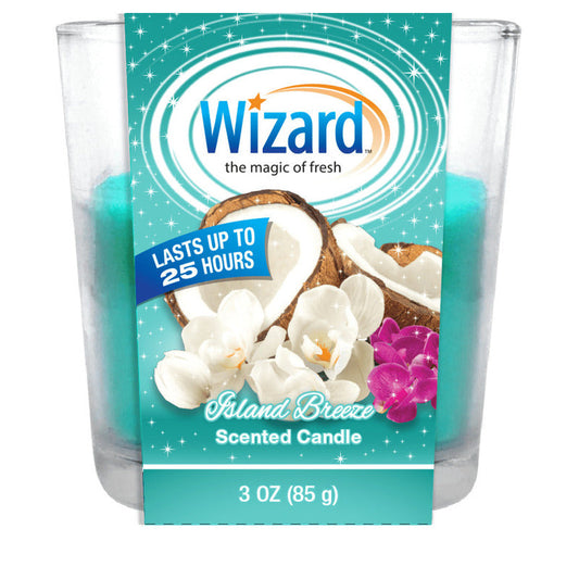 Wizard Scented Candle 3oz-Island Breeze 12/cs