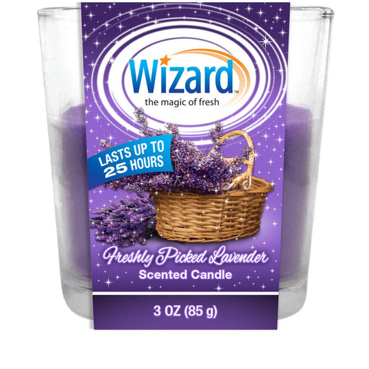 Wizard Scented Candle 3oz-Freshly Picked Lavender 12/cs
